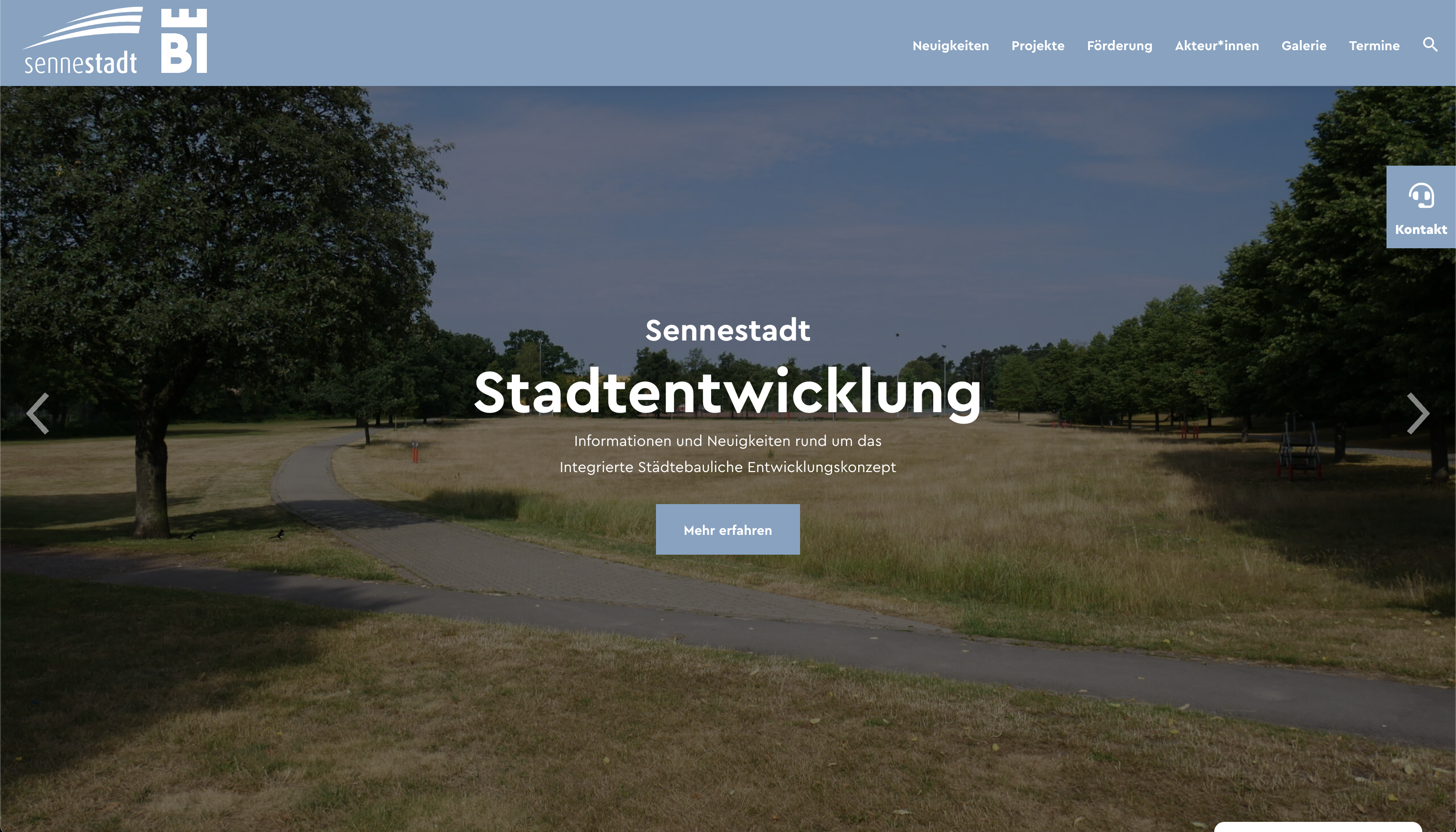 stadtentwicklung-sennestadt.de Screenshot